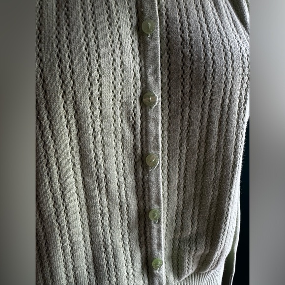 Pastel green buttoned up cardigan - Picture 3 of 4